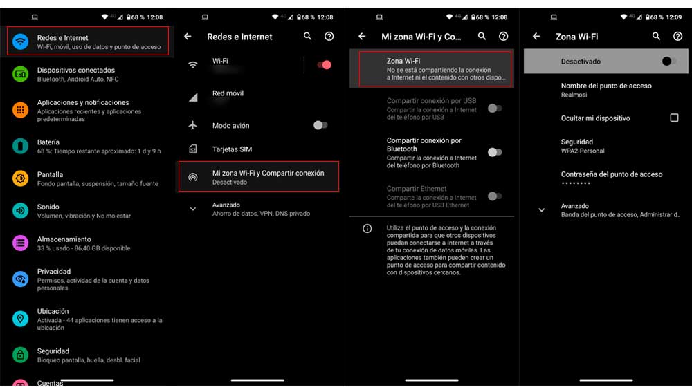 Creando una zona WiFi para conectar el Google Home mini