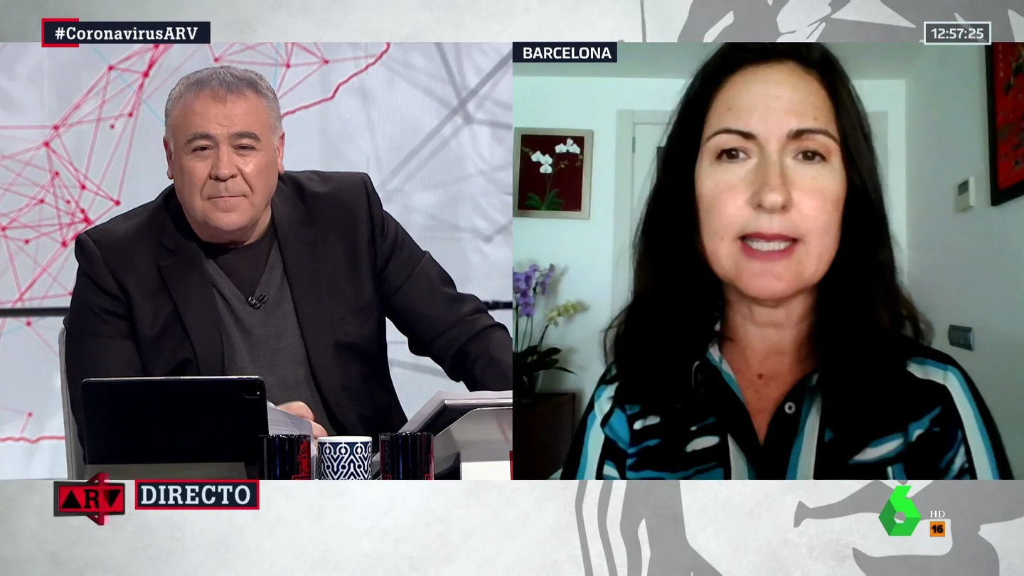 La doctora Helena Legido-Quigley, en Al Rojo Vivo La doctora Helena Legido-Quigley, en Al Rojo Vivo