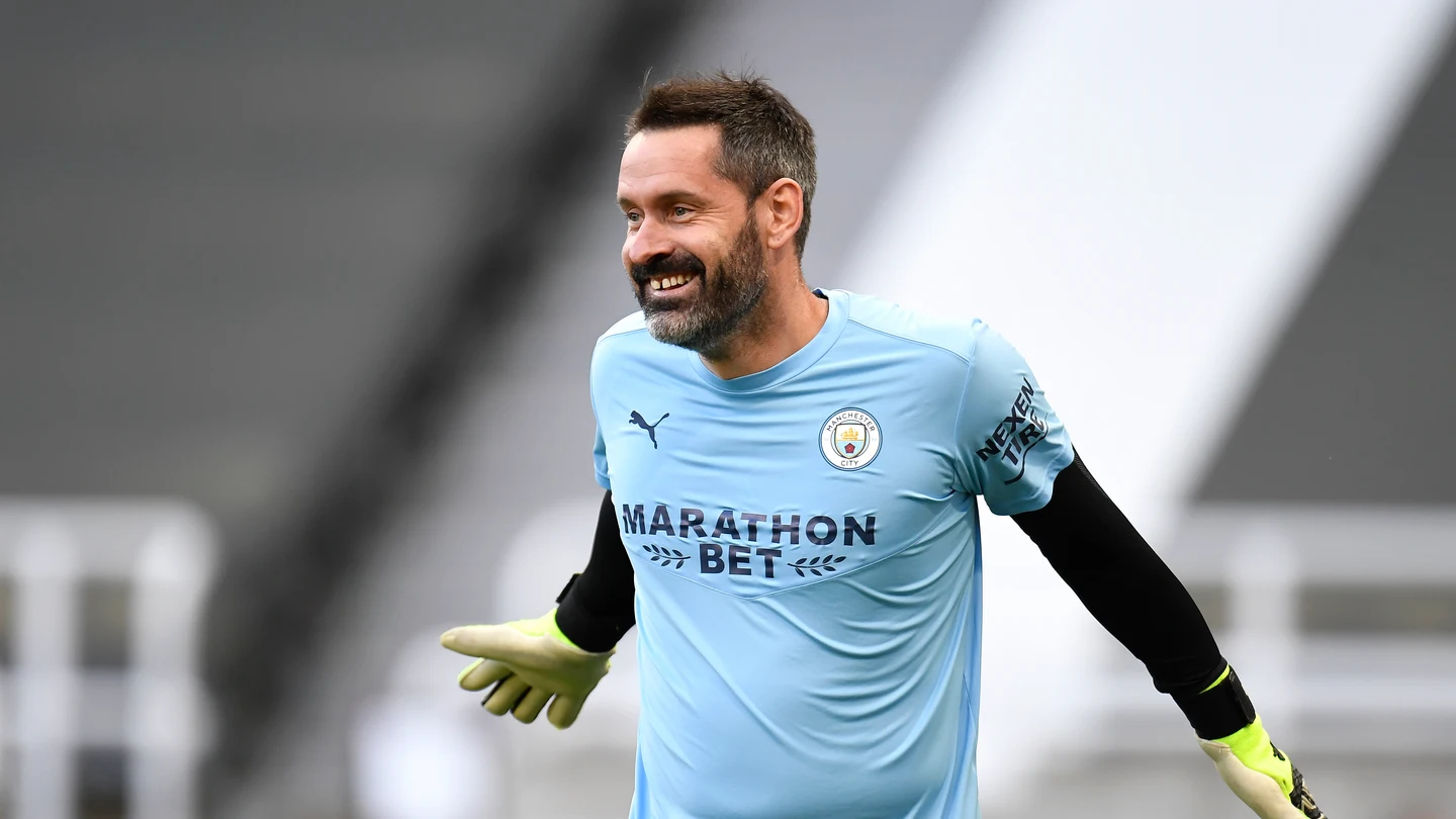 Scott Carson, portero de 35 años del Manchester City Scott Carson, portero de 35 años del Manchester City