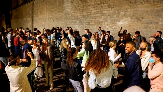 Imagen del Fossar de les Moreres en el barrio del Born en Barcelona el pasado 9 de mayo Imagen del Fossar de les Moreres en el barrio del Born en Barcelona el pasado 9 de mayo