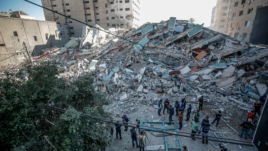 Domicilios derribados por las bombas de esta madrugada en Israel Domicilios derribados por las bombas de esta madrugada en Israel