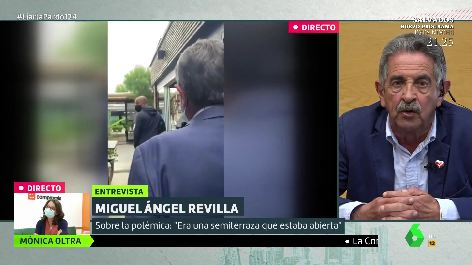 Revilla se defiende de la polémica sobre el puro: "Era una semi-terraza y no fumé, solo tuve el puro en la mano"