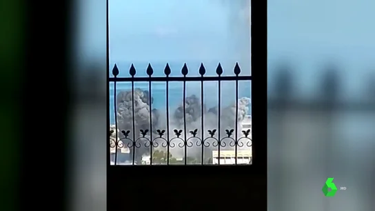 Vistas de los bombardeos en Gaza Vistas de los bombardeos en Gaza