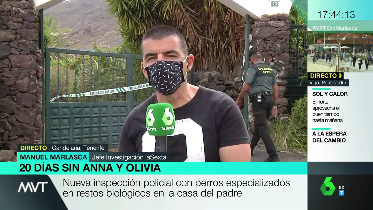 Registran la casa del padre de las niñas desaparecidas en Tenerife con perros especializados en restos biológicos Registran la casa del padre de las niñas desaparecidas en Tenerife con perros especializados en restos biológicos