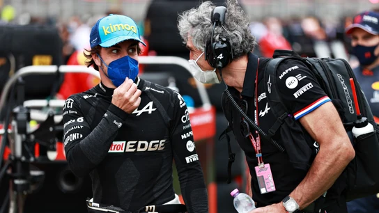 Fernando Alonso y Davide Brivio Fernando Alonso y Davide Brivio
