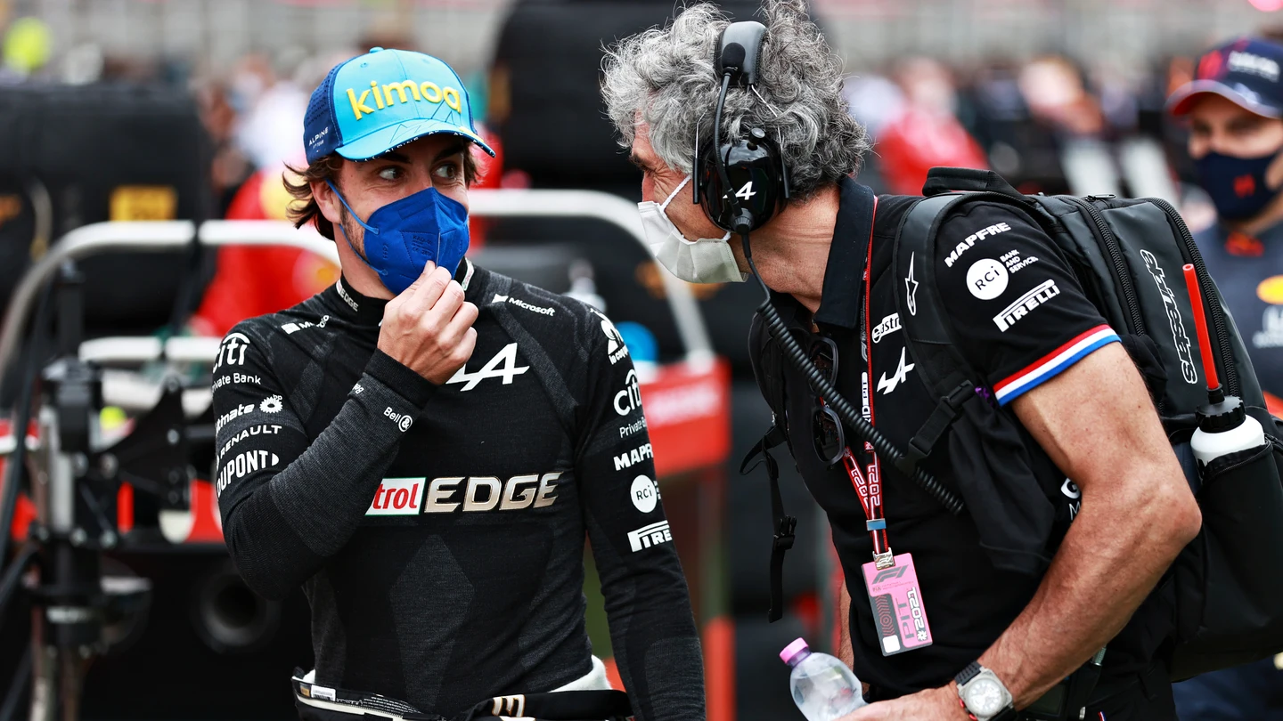 Fernando Alonso y Davide Brivio Fernando Alonso y Davide Brivio
