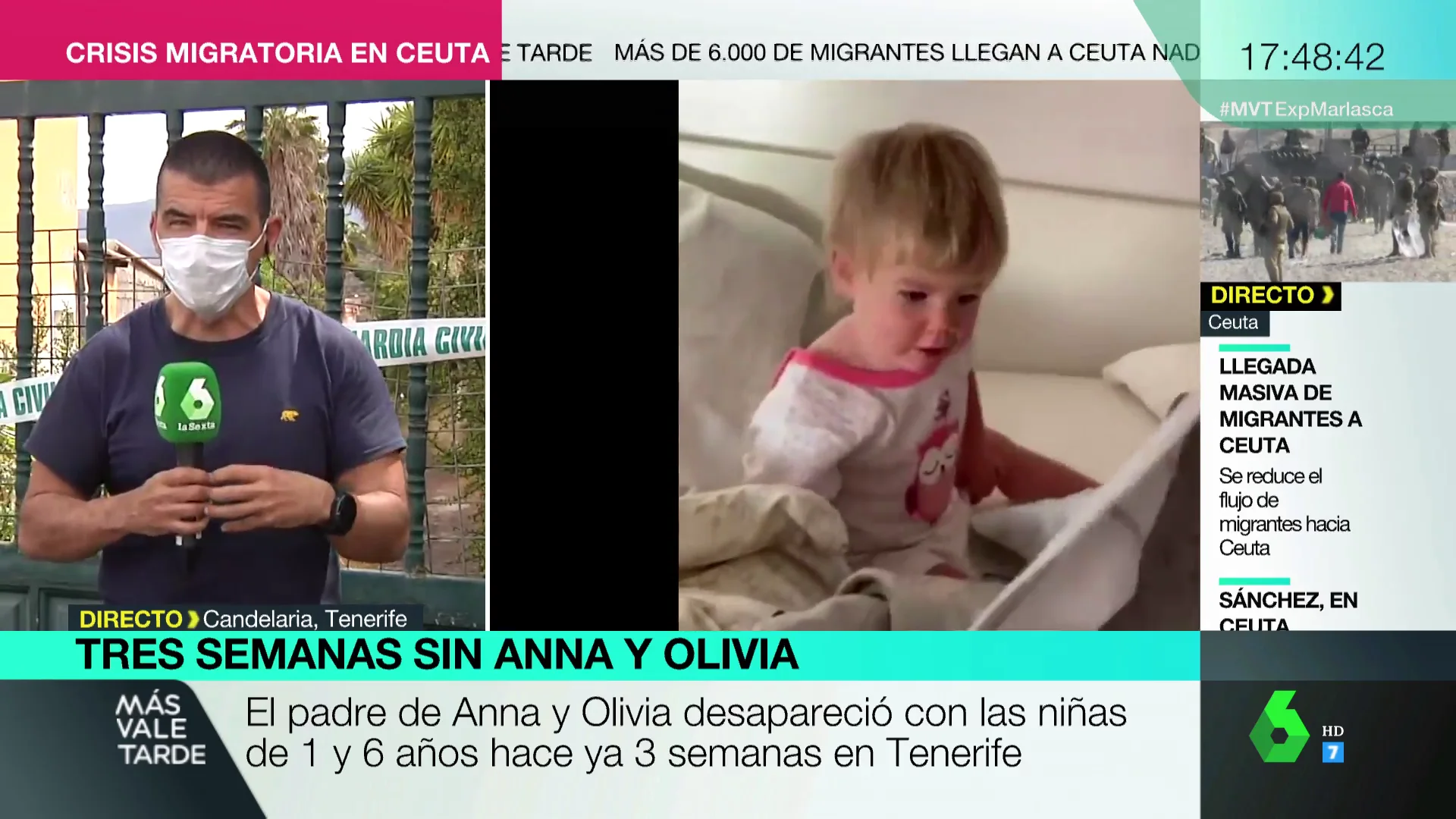 Los perros marcan tres puntos de la casa del padre de las niñas desaparecidas en Tenerife