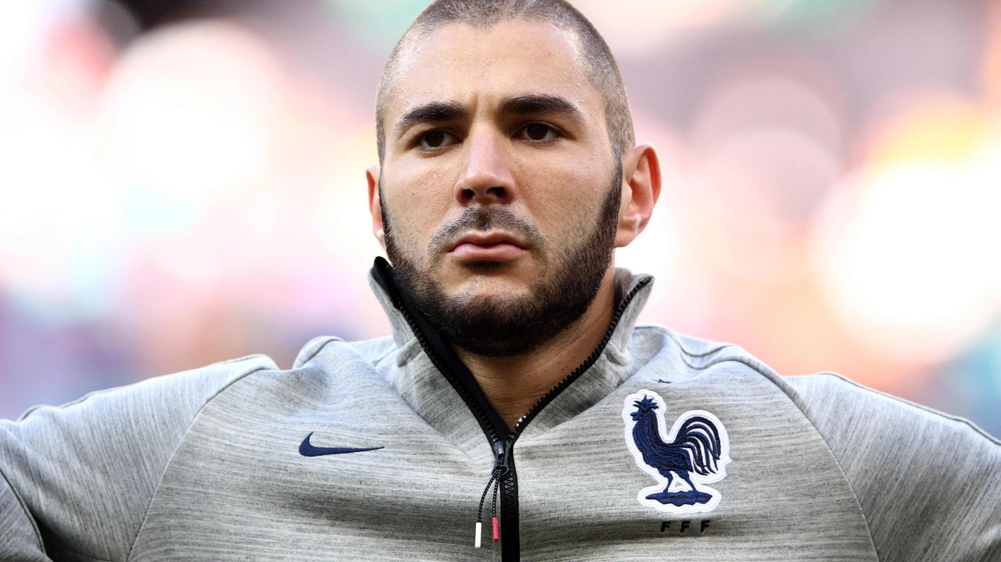 Karim Benzema con la selección francesa