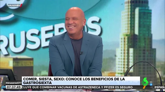 Los colaboradores de Aruser@s se confiesan sobre las relaciones sexuales: "Antes haces un amago de siesta" Los colaboradores de Aruser@s se confiesan sobre las relaciones sexuales: "Antes haces un amago de siesta"