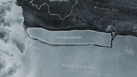 El mayor iceberg del mundo se desprende de la Antártida: es más grande que Mallorca El mayor iceberg del mundo se desprende de la Antártida: es más grande que Mallorca