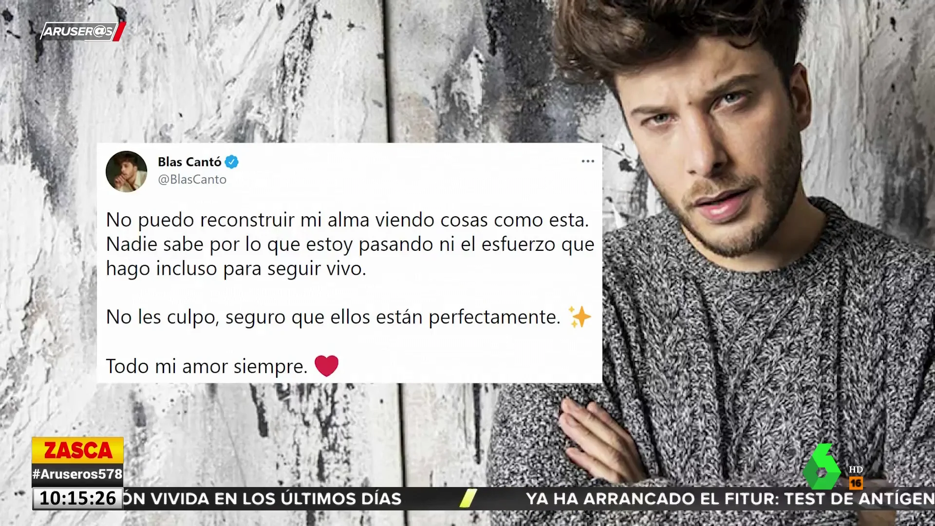 Blas Cantó responde a las burlas de la tele noruega: "Nadie sabe por lo que estoy pasando"