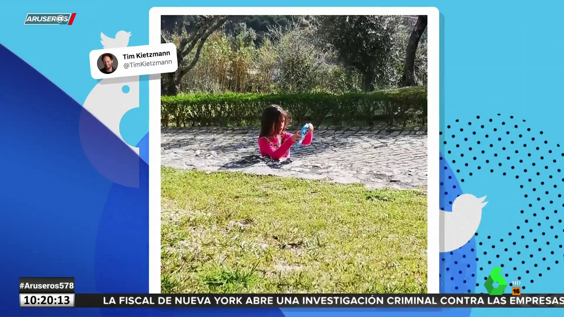 ¿Dónde está la parte inferior del cuerpo de esta niña? La ilusión óptica que arrasa en redes sociales