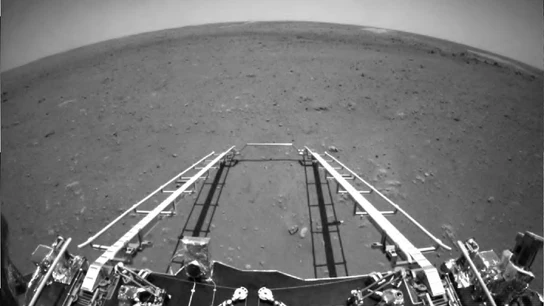 Otra de las imágenes de Marte enviadas por la sonda china Tianwen-1. Otra de las imágenes de Marte enviadas por la sonda china Tianwen-1.