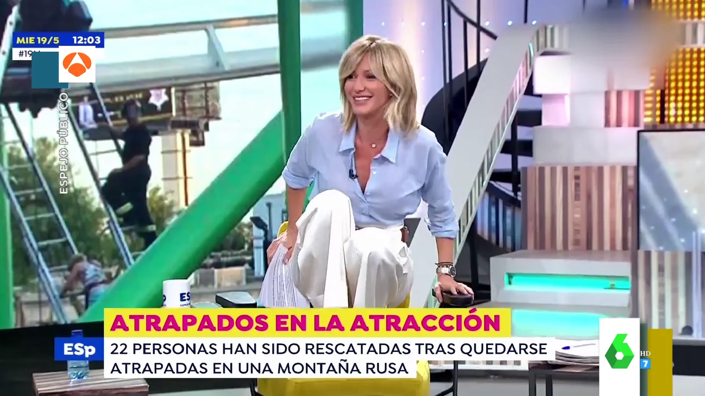 El mal rato de Susanna Griso al quedarse encerrada en el baño a segundos de arrancar el directo: "Pegué gritos y tiraron la puerta" El mal rato de Susanna Griso al quedarse encerrada en el baño a segundos de arrancar el directo: "Pegué gritos y tiraron la puerta"