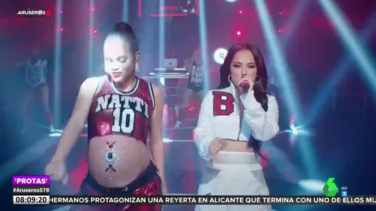 La espectacular actuación de Natti Natasha en la recta final de su embarazo junto a Becky G La espectacular actuación de Natti Natasha en la recta final de su embarazo junto a Becky G