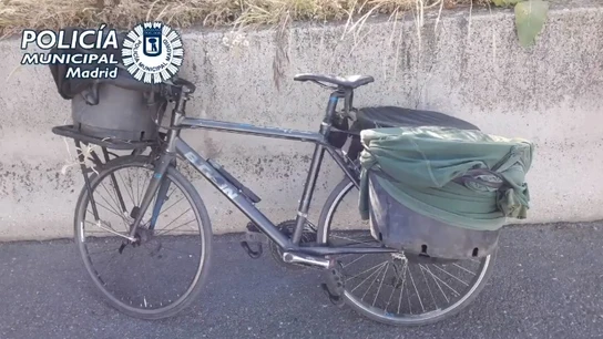 La bicicleta del 'robapatos'. La bicicleta del 'robapatos'.
