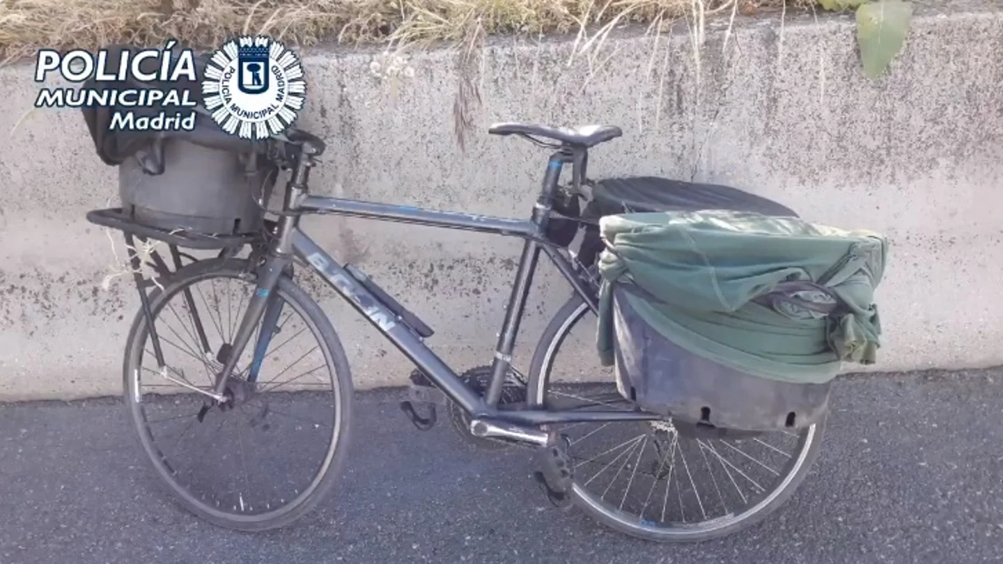 La bicicleta del 'robapatos'. La bicicleta del 'robapatos'.
