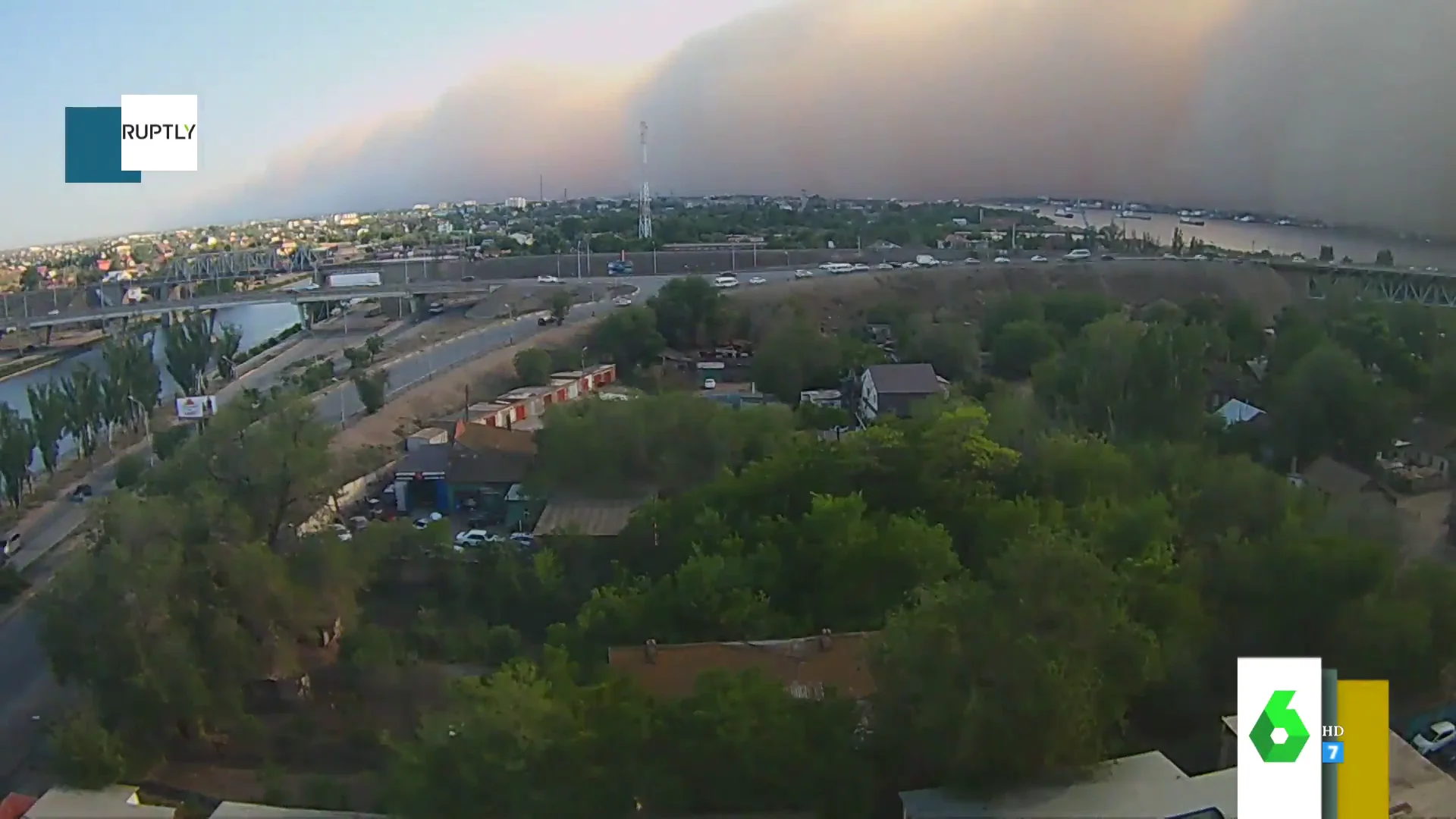 Tormenta de arena en Rusia