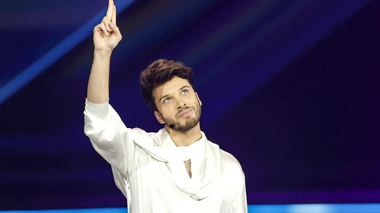 Blas Cantó durante la segunda semifinal de Eurovisión Blas Cantó durante la segunda semifinal de Eurovisión