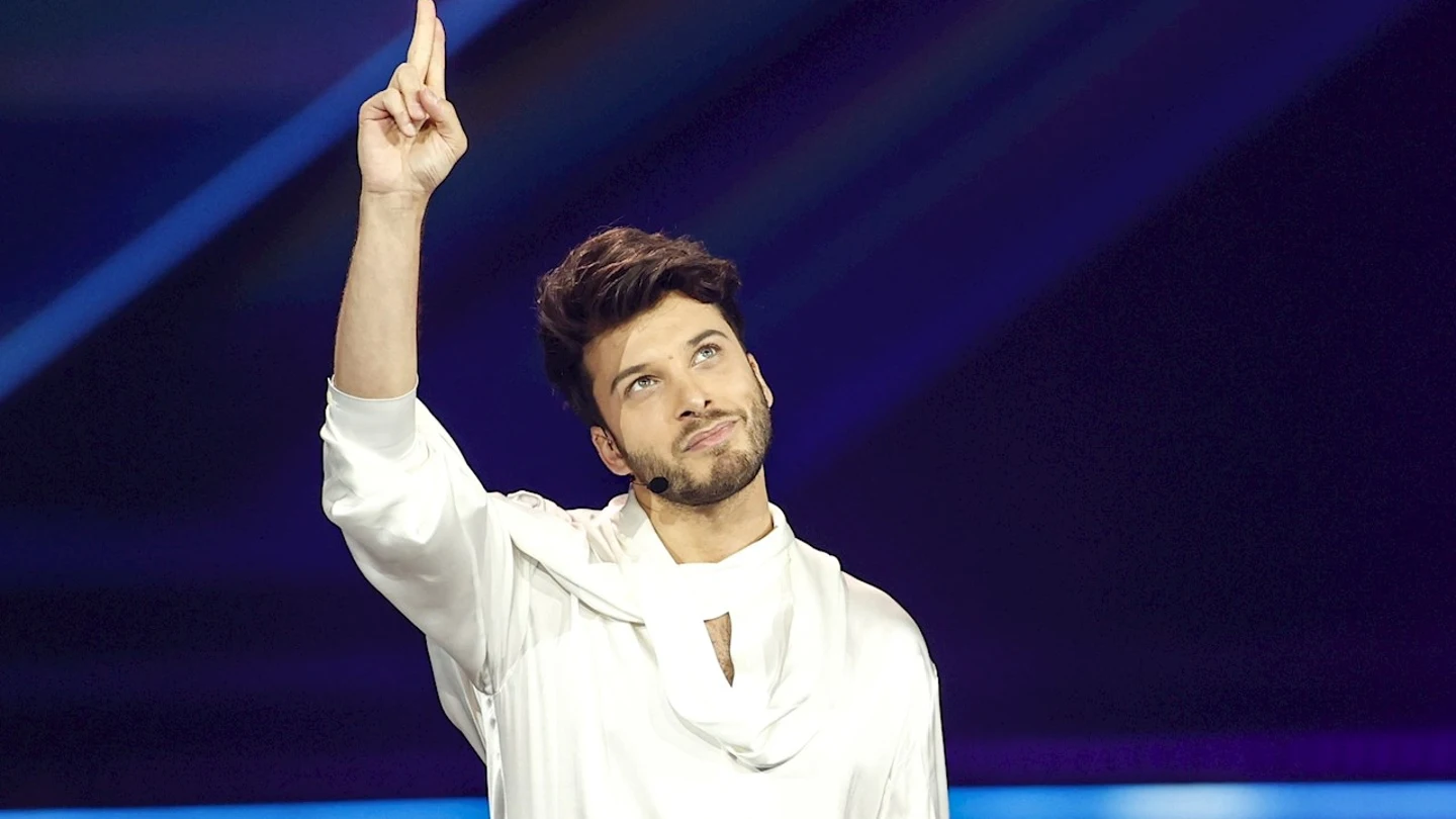 Blas Cantó durante la segunda semifinal de Eurovisión Blas Cantó durante la segunda semifinal de Eurovisión