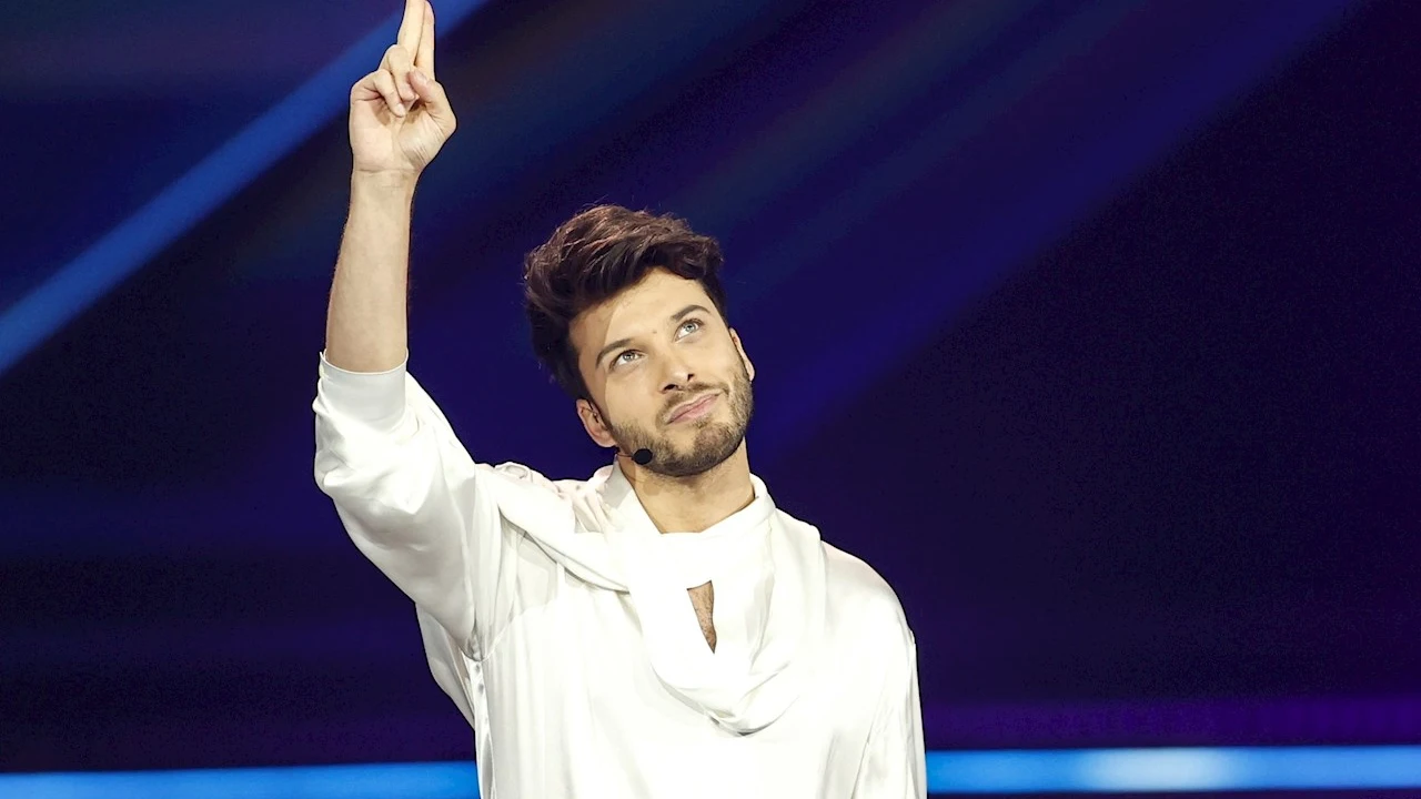 Blas Cantó durante la segunda semifinal de Eurovisión