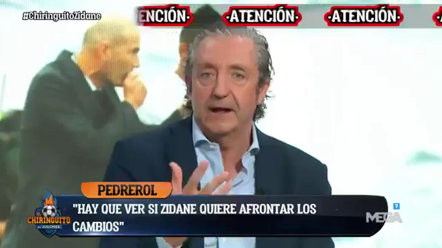 Josep Pedrerol da las claves del futuro de Zidane en 'El Chiringuito': "Si está dispuesto a encabezar la revolución en el Real Madrid..." Josep Pedrerol da las claves del futuro de Zidane en 'El Chiringuito': "Si está dispuesto a encabezar la revolución en el Real Madrid..."