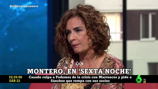 María Jesús Montero en laSexta Noche María Jesús Montero en laSexta Noche
