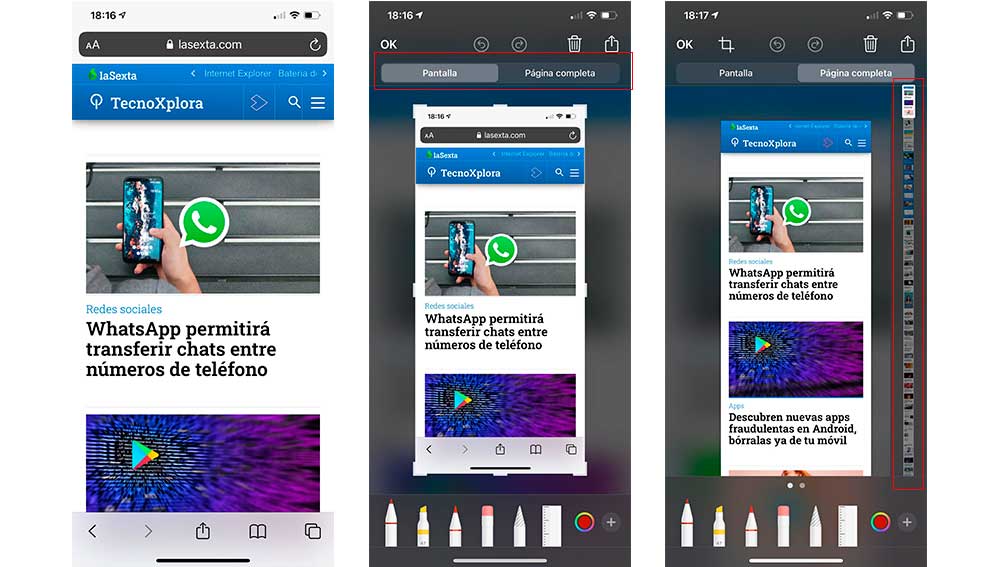Capturando a pantalla completa