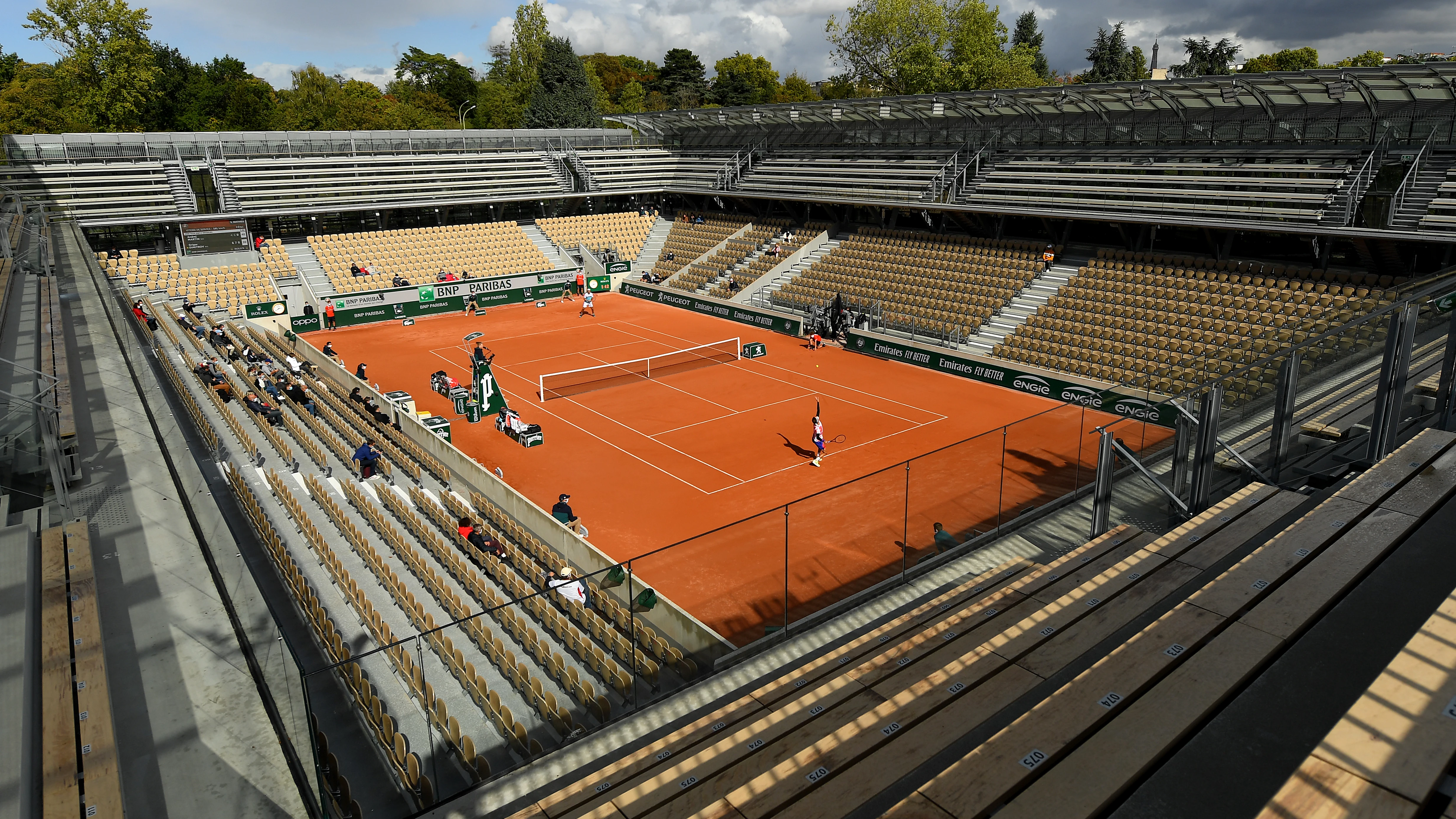 La pista Simonne-Mathieu de Roland Garros