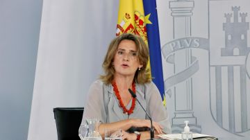 Teresa Ribera en la rueda de prensa posterior al Consejo de Ministros