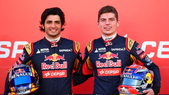 Carlos Sainz y Max Verstappen en sus tiempos de 'rookies' Carlos Sainz y Max Verstappen en sus tiempos de 'rookies'