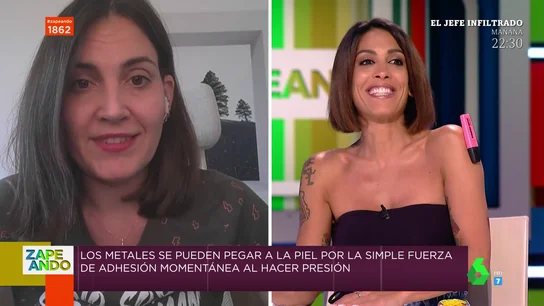 Lorena Castell sorprende a los zapeadores con su habilidad para pegarse objetos al cuerpo: Lorena Castell sorprende a los zapeadores con su habilidad para pegarse objetos al cuerpo: