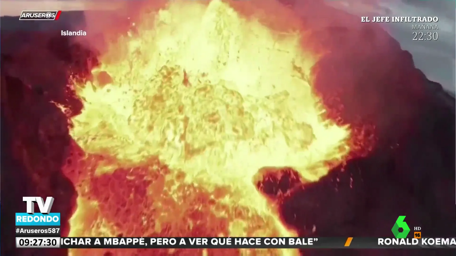 Esto es lo que se ve en el interior de un volcán según las imágenes grabadas por un dron