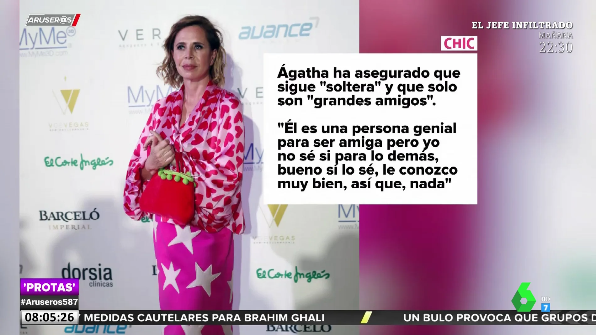 Ágatha Ruiz de la Prada desmiente su reconciliación con 'El Chatarrero'
