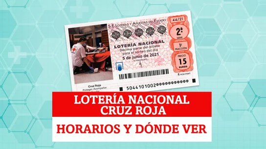 Horarios y dónde ver el Sorteo Extraordinario de Lotería Nacional de Cruz Roja Horarios y dónde ver el Sorteo Extraordinario de Lotería Nacional de Cruz Roja