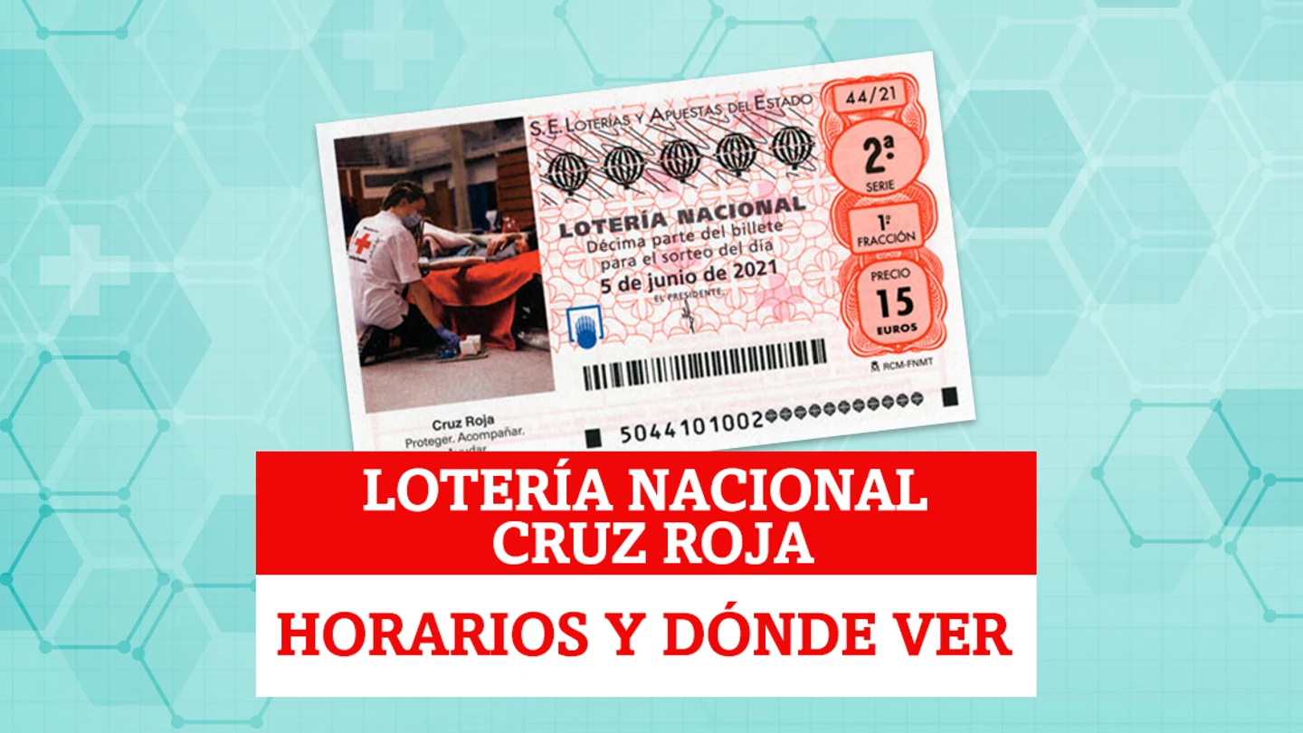 Horarios y dónde ver el Sorteo Extraordinario de Lotería Nacional de Cruz Roja Horarios y dónde ver el Sorteo Extraordinario de Lotería Nacional de Cruz Roja