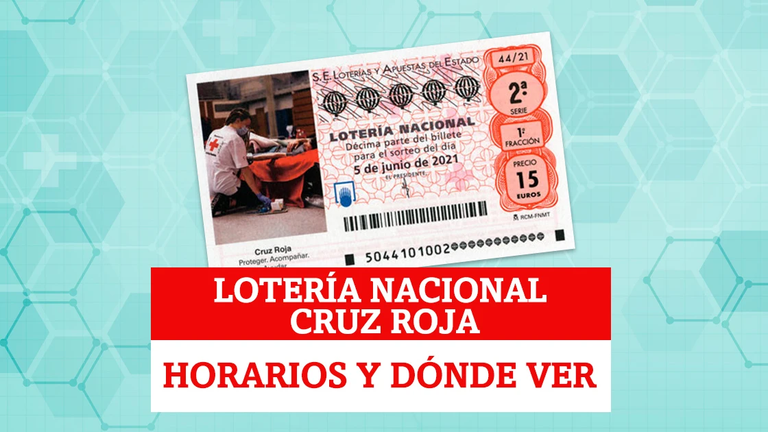 Horarios y dónde ver el Sorteo Extraordinario de Lotería Nacional de Cruz Roja