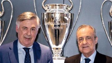Ancelotti y Florentino Pérez