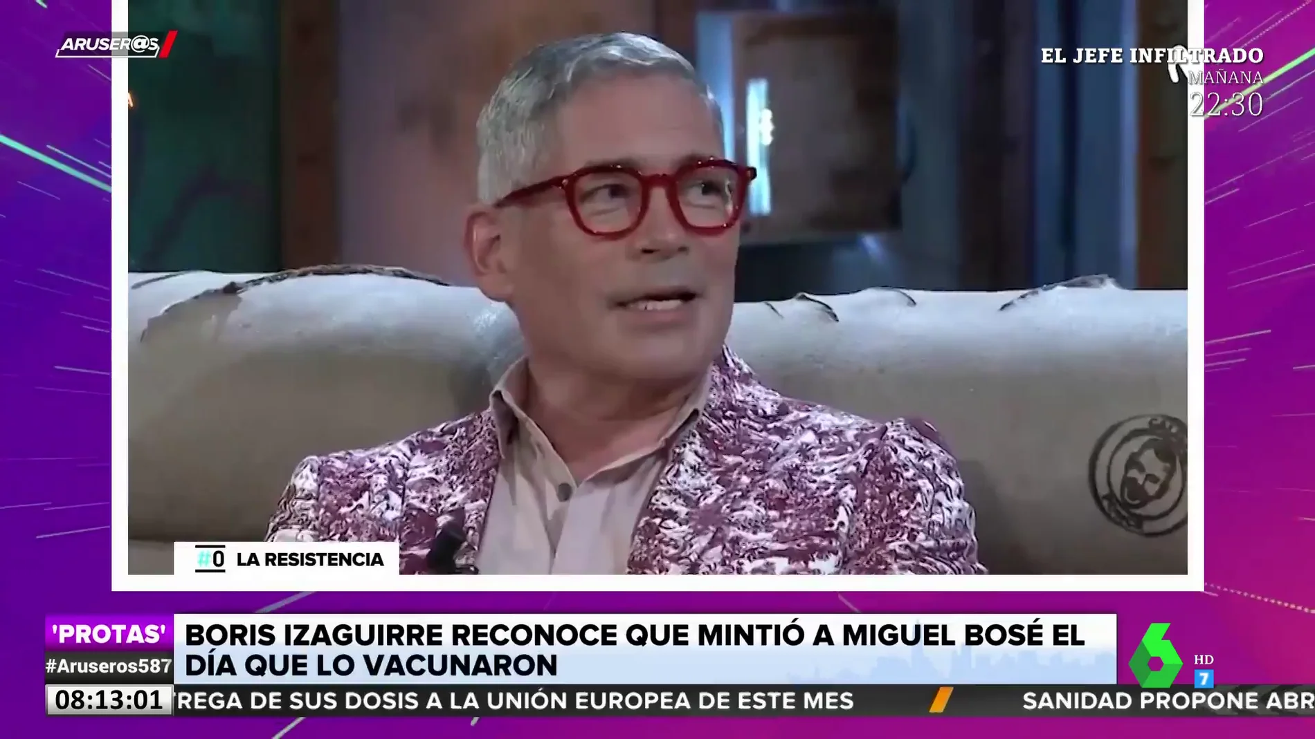 La mentira de Boris Izaguirre a Miguel Bosé tras ser vacunado contra el coronavirus