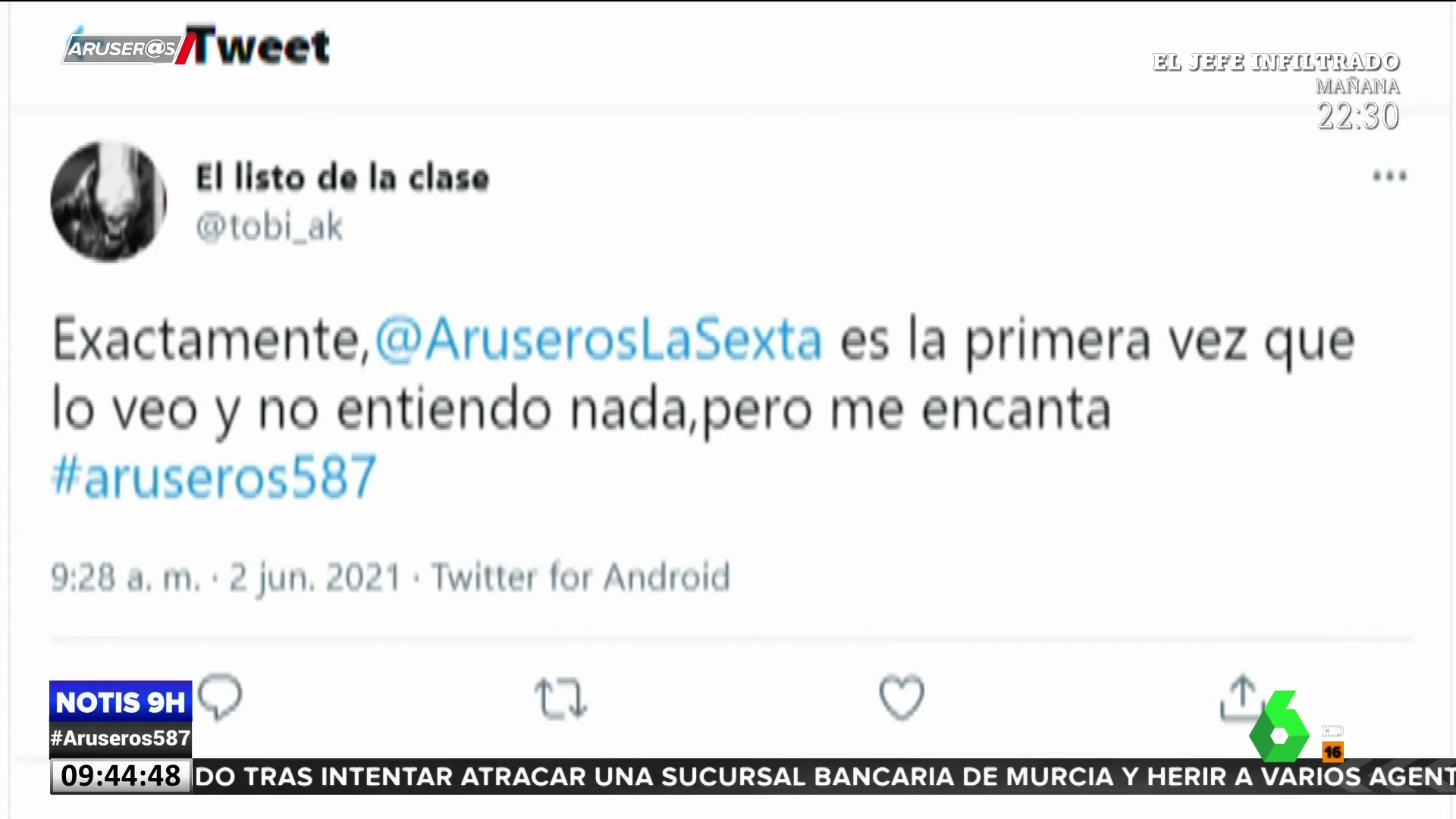 El comentario de un espectador de Aruser@s al programa: "No me entero de nada"