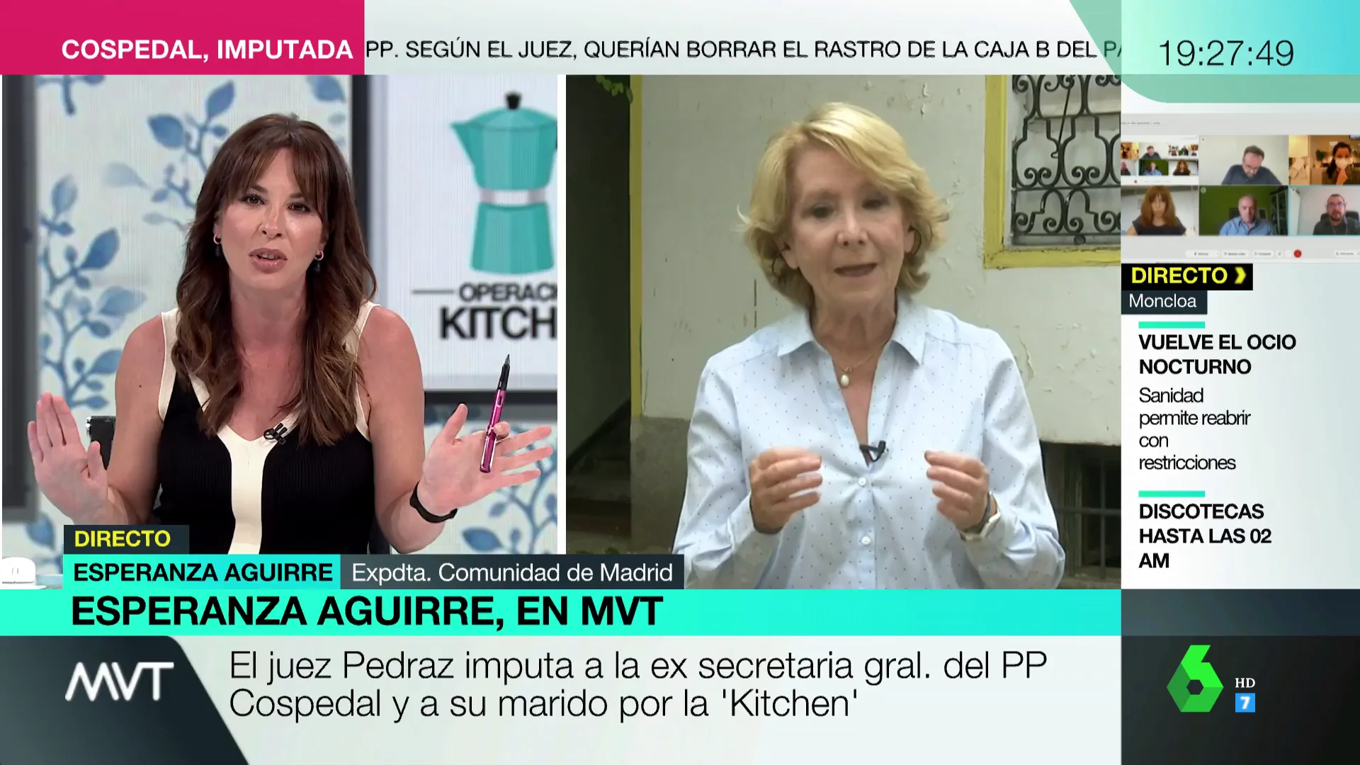 Mamen Mendizábal y Esperanza Aguirre