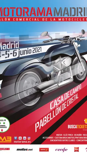 Cartel Motorama 2021 Viernes ,Sábado y Domingo