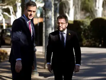 Sánchez y Aragonès en una imagen de archivo