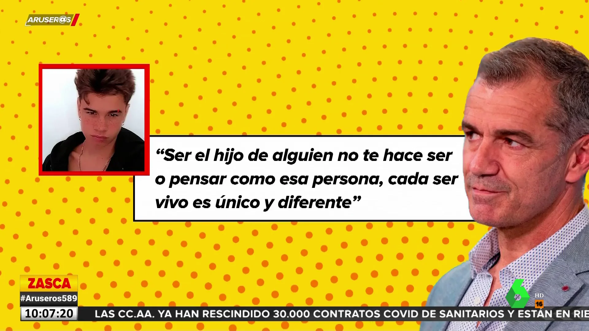 Así es Lucas, el hijo de Toni Cantó y Carla Hidalgo: "Ser hijo de alguien no te hace pensar como esa persona"