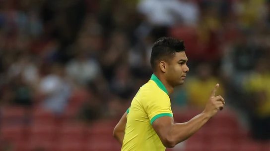 Casemiro con la selección brasileña ante Nigeria Casemiro con la selección brasileña ante Nigeria