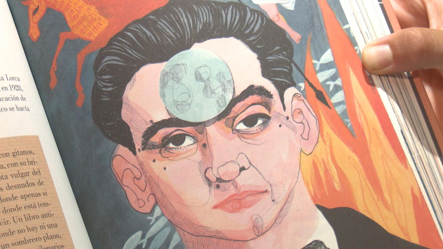 Ilustración de 'Lorca', de Ilu Ros Ilustración de 'Lorca', de Ilu Ros
