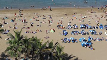 Imagen de la playa de Las Canteras, en Las Palmas de Gran Canaria