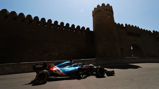 Fernando Alonso, con el Alpine en Azerbaiyán Fernando Alonso, con el Alpine en Azerbaiyán