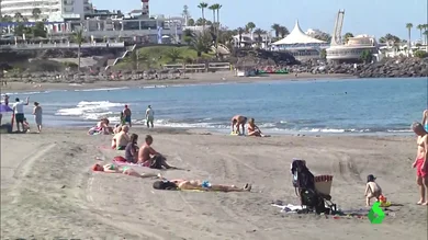 Imagen de una playa de Canarias Imagen de una playa de Canarias