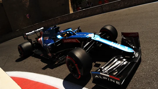 Fernando Alonso, con el Alpine Fernando Alonso, con el Alpine